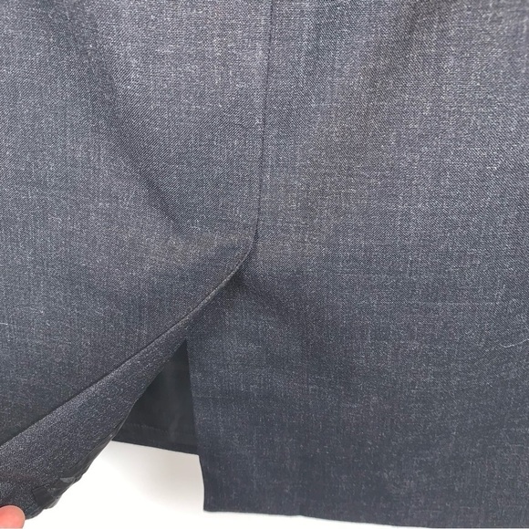 Vintage Agnes B. Charcoal Grey Wool Pencil Skirt Lined sz US 8 / FR 40 - Picture 6 of 8